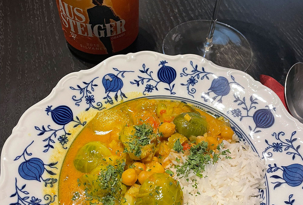 Rosenkohl-Kichererbsen-Curry